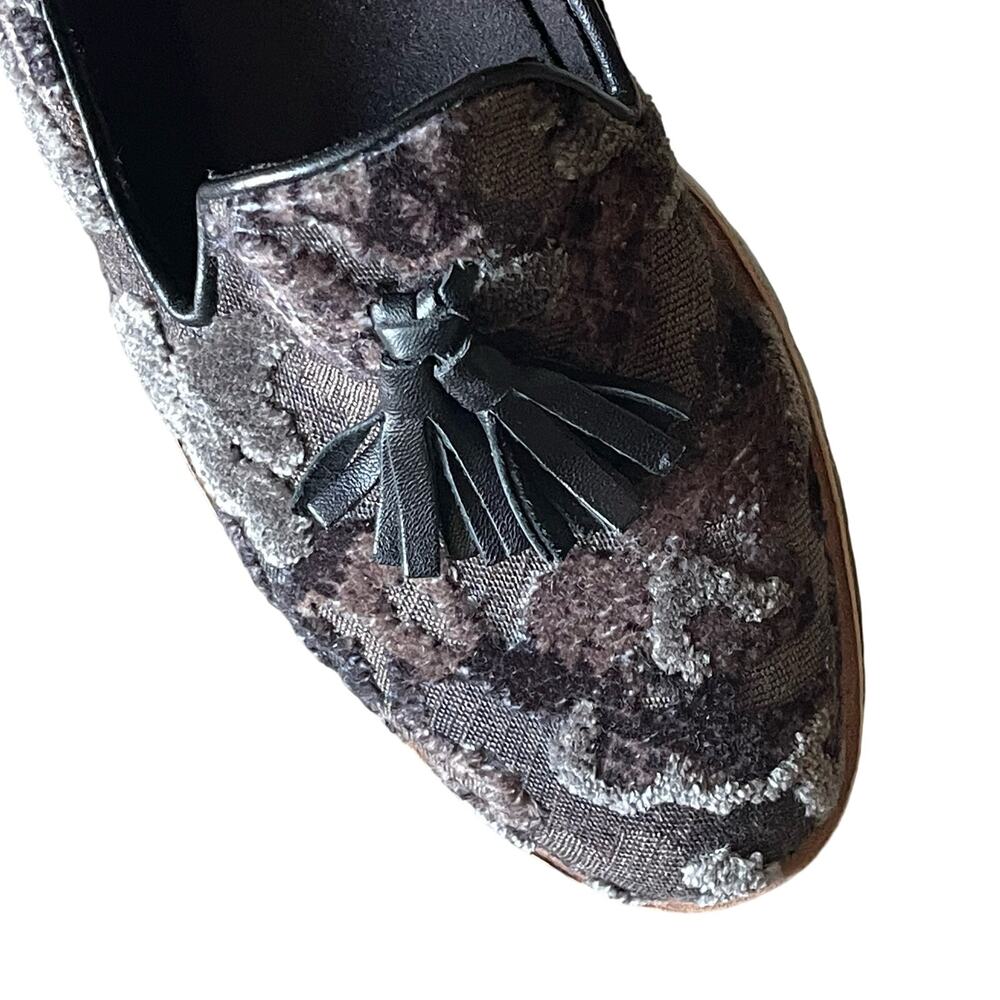 Vaneli black flats shoes loafers slip on textured non slip tassels casual size 7 - Picture 6 of 8